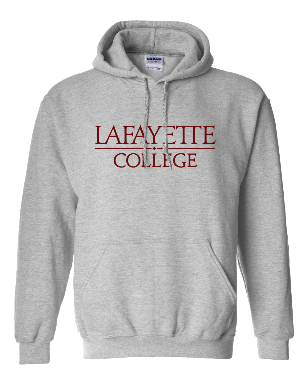 Lafayette College 1 Color Hooded Sweatshirt - Sport Grey