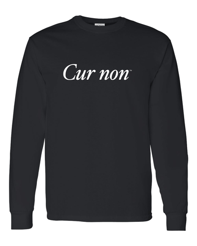 Lafayette College Cur Non Long Sleeve T-Shirt - Black