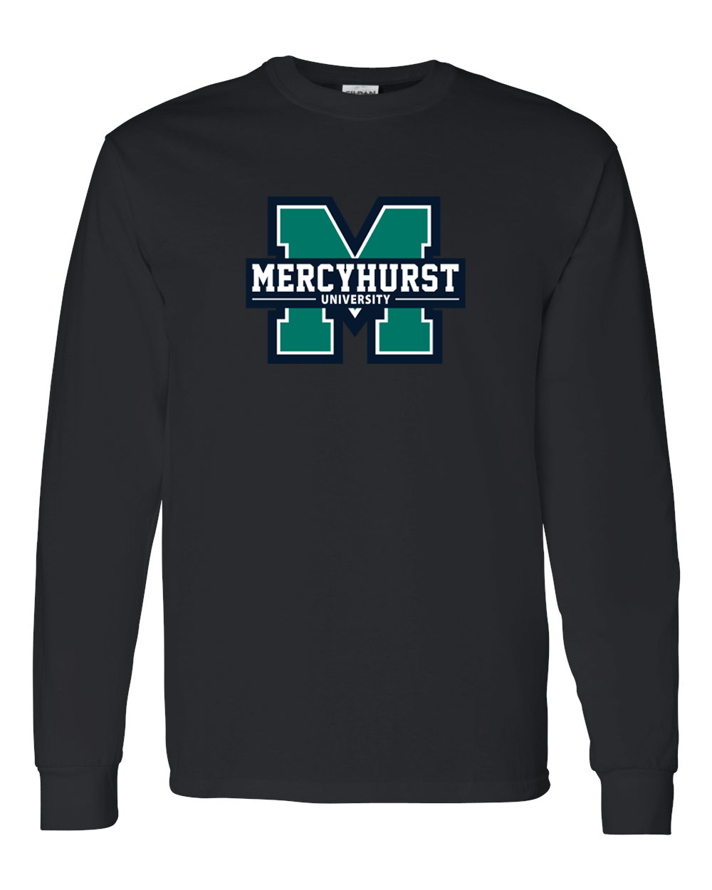 Mercyhurst University Full Color Long Sleeve T-Shirt - Black