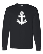 Load image into Gallery viewer, Mercyhurst University Anchor Long Sleeve T-Shirt - Black
