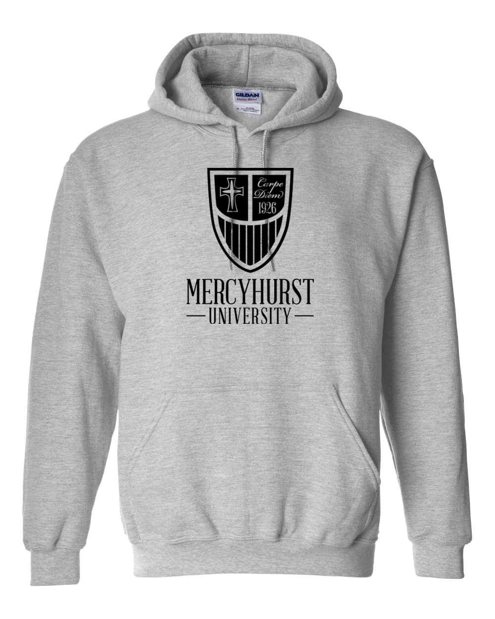 Mercyhurst Primary Shield Crewneck Sweatshirt - Sport Grey