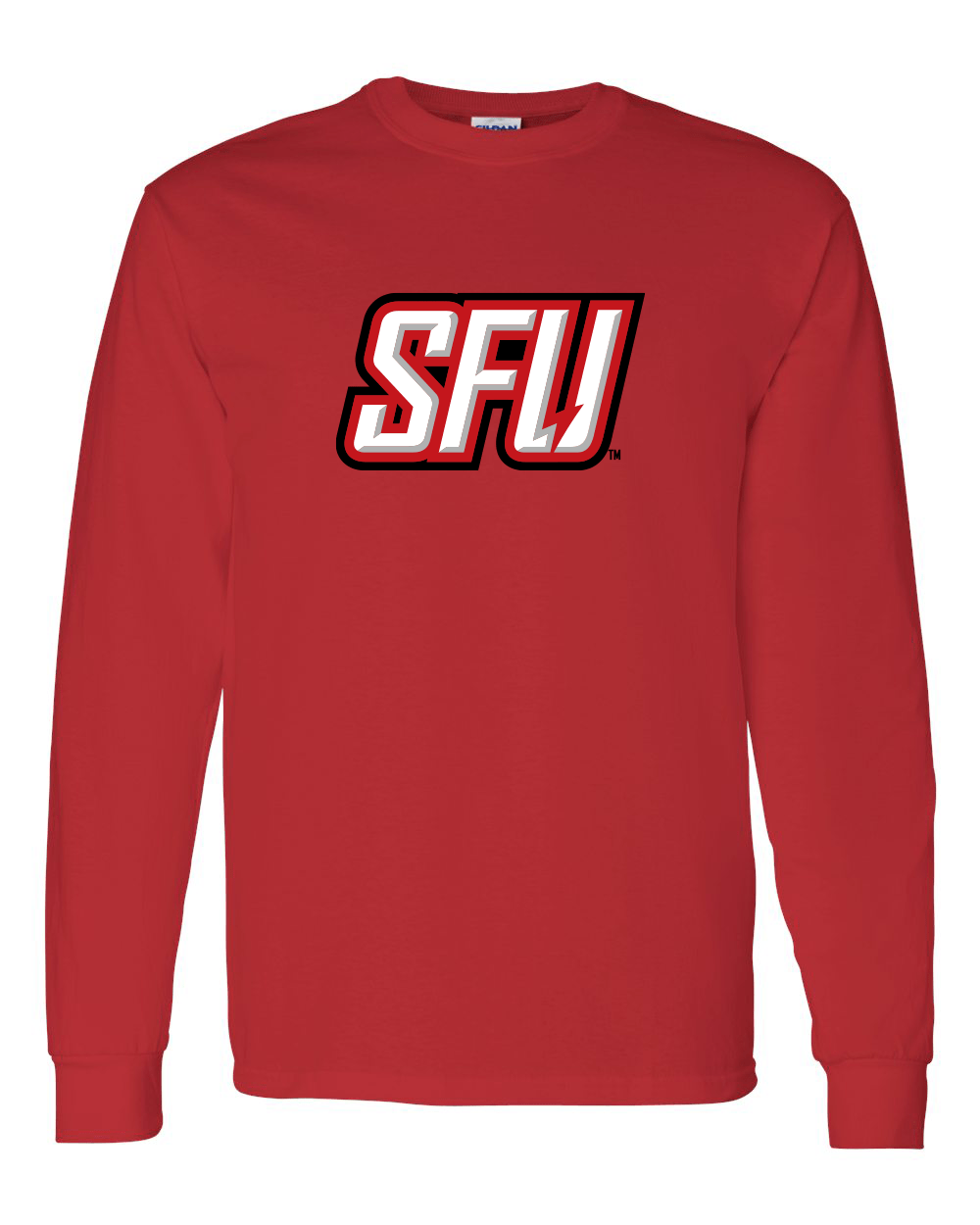 Saint Francis SFU Full Color Long Sleeve T-Shirt - Red