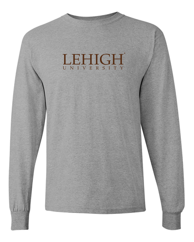 Lehigh University 1 Color Long Sleeve T-Shirt - Sport Grey