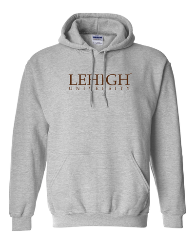 Lehigh University 1 Color Hooded Sweatshirt - Sport Grey