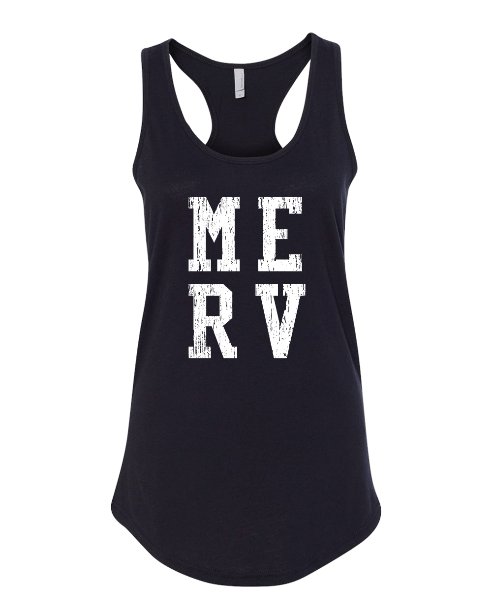 Gwynedd Mercy MERV Ladies Racer Tank Top - Black