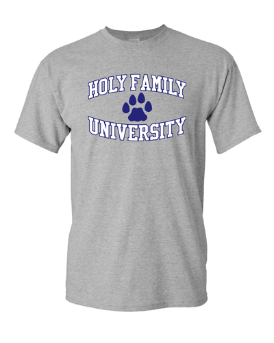 Holy Family University Paw T-Shirt - Sport Grey