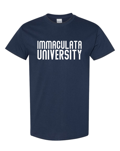 Vintage Immaculata University T-Shirt - Navy