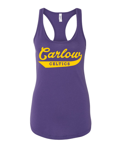 Carlow Celtics Retro Banner Ladies Tank Top - Purple Rush