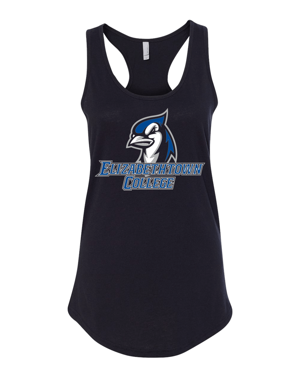 Elizabethtown College Mascot Logo Ladies Tank Top - Black