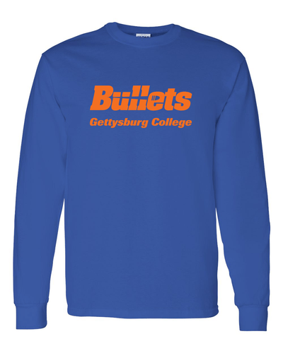 Gettysburg College Bullets Long Sleeve Shirt - Royal