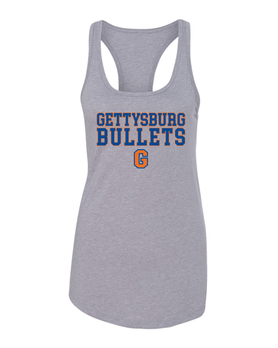 Gettysburg College G Ladies Tank Top - Heather Grey