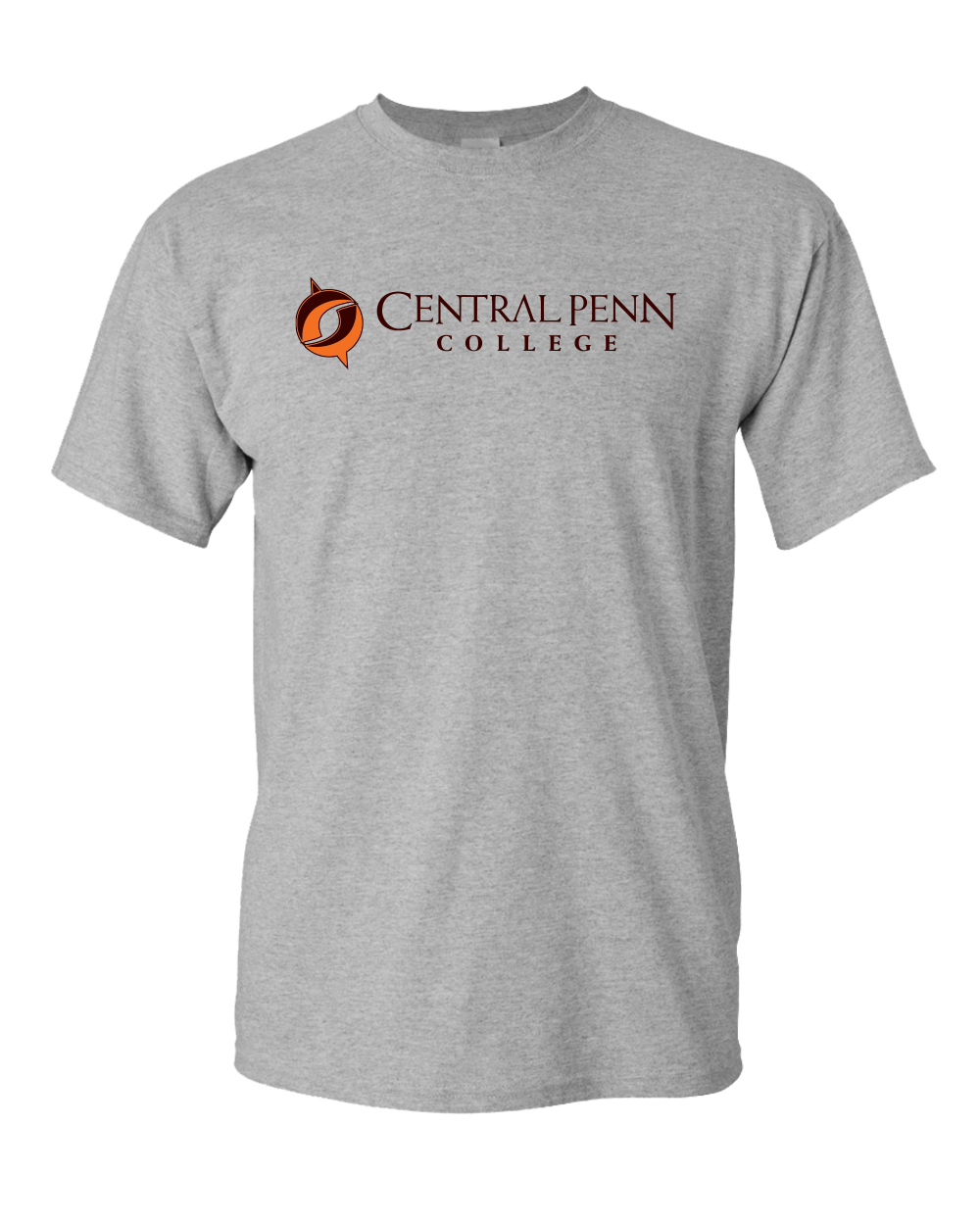 Central Penn College Official Logo T-Shirt - Sport Grey