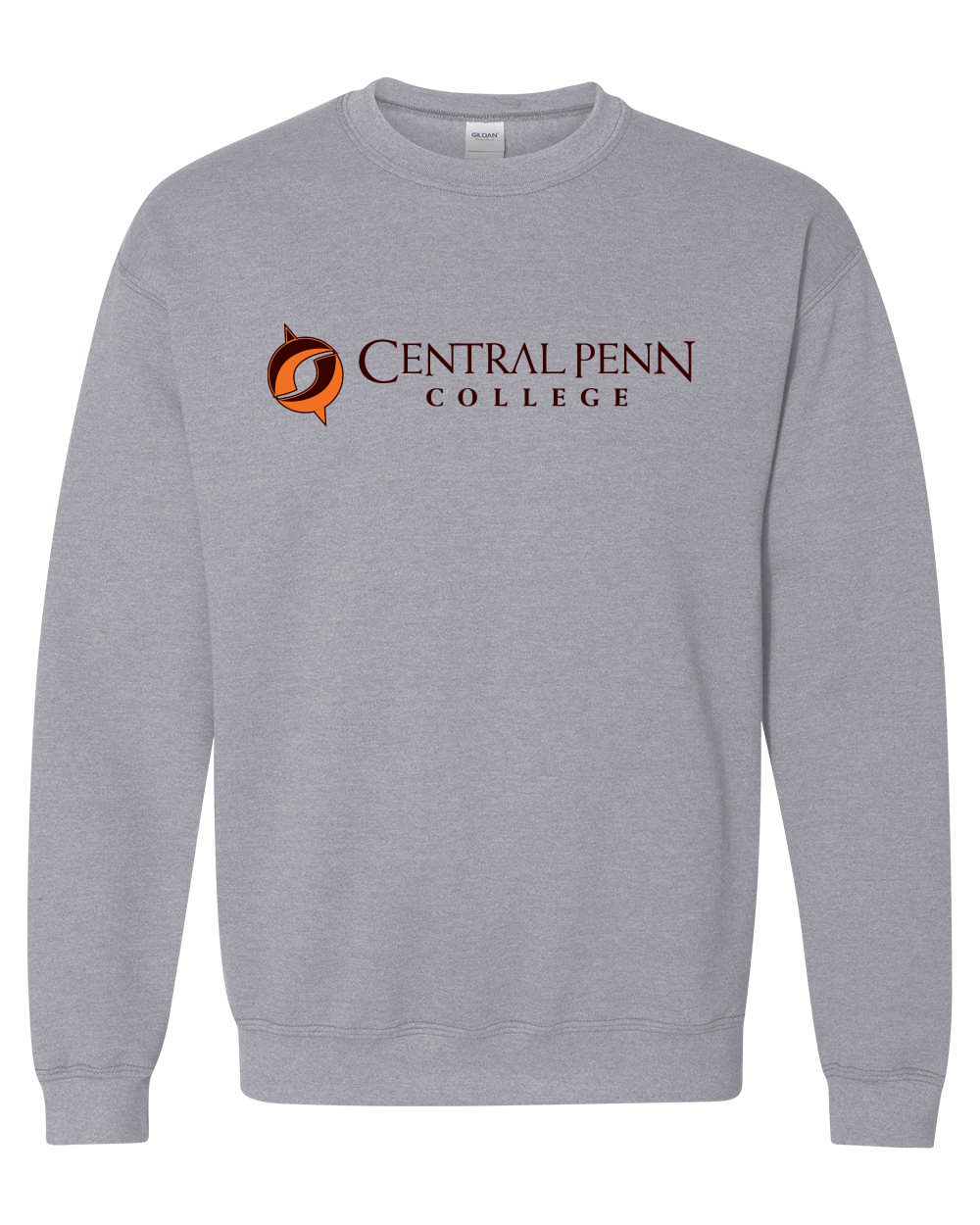 Central Penn College Official Logo Crewneck Sweatshirt - Sport Grey