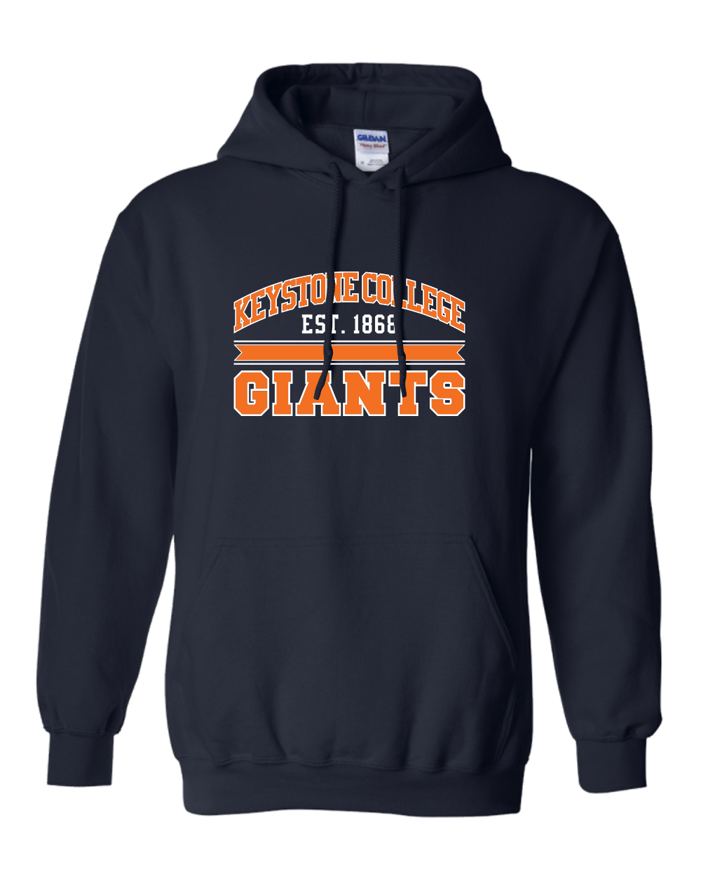 Keystone College Est 1868 Hooded Sweatshirt - Navy