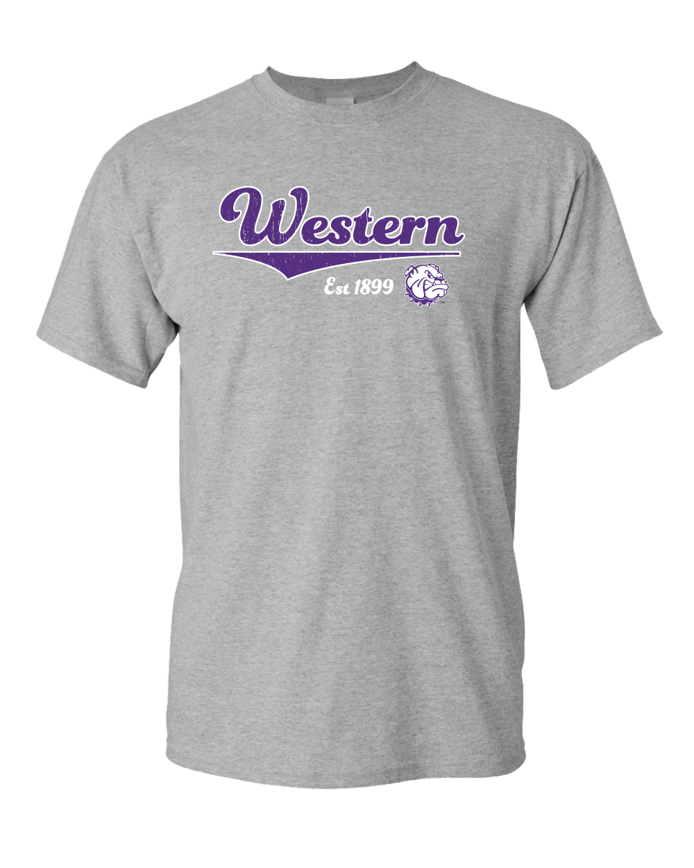 Vintage Western Illinois Est 1899 T-Shirt - Sport Grey