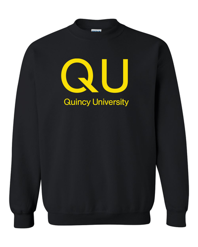 Quincy University QU Crewneck Sweatshirt - Black