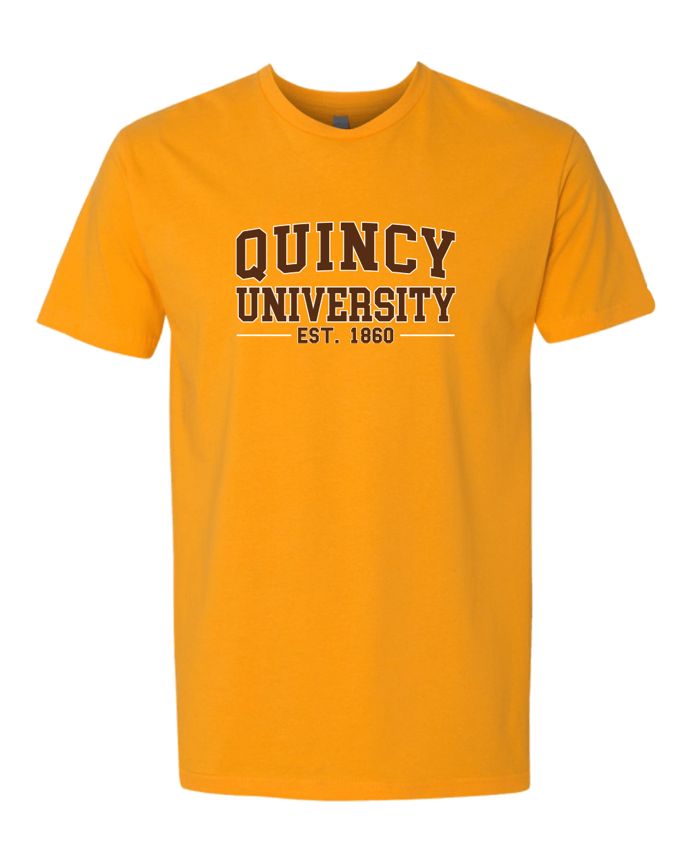 Quincy University Est 1860 Soft Exclusive T-Shirt - Gold