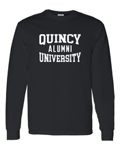 Load image into Gallery viewer, Quincy University Alumni Long Sleeve T-Shirt - Black
