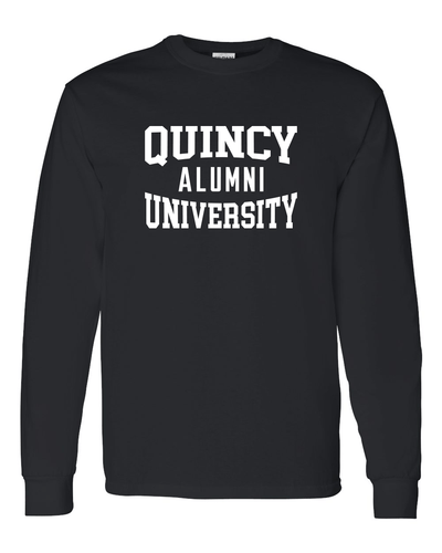 Quincy University Alumni Long Sleeve T-Shirt - Black