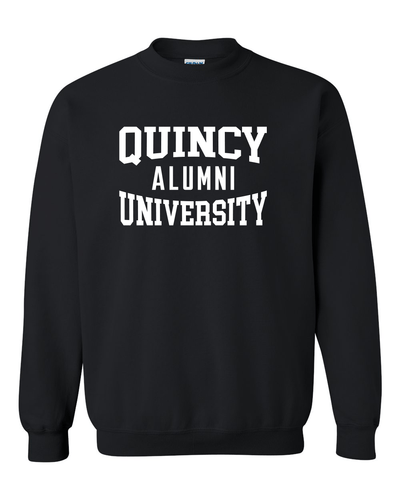 Quincy University Alumni Crewneck Sweatshirt - Black