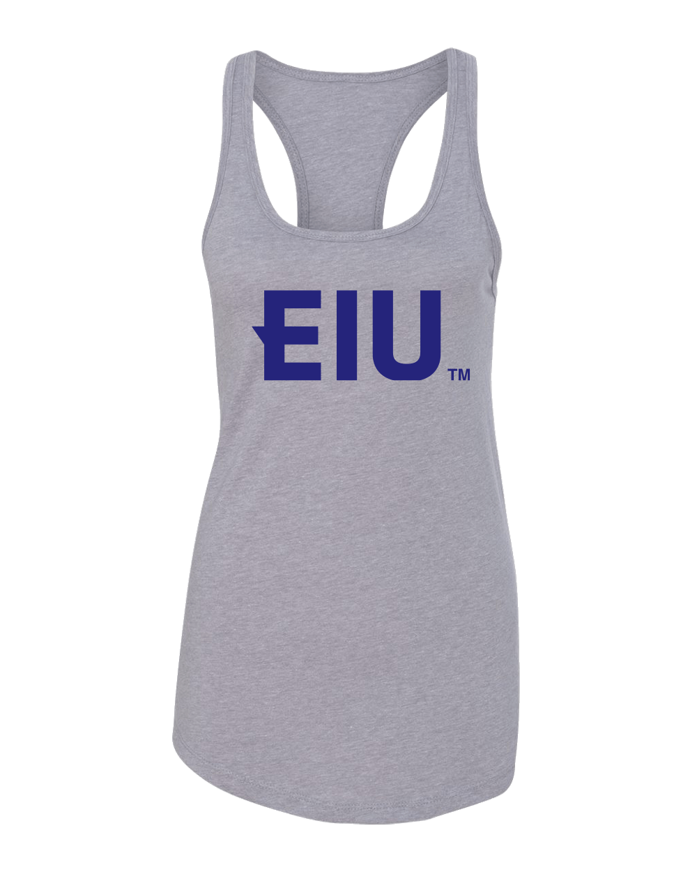 Eastern Illinois EIU Ladies Tank Top - Heather Grey