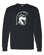 Load image into Gallery viewer, Illinois Wesleyan Titan Head Long Sleeve T-Shirt - Black
