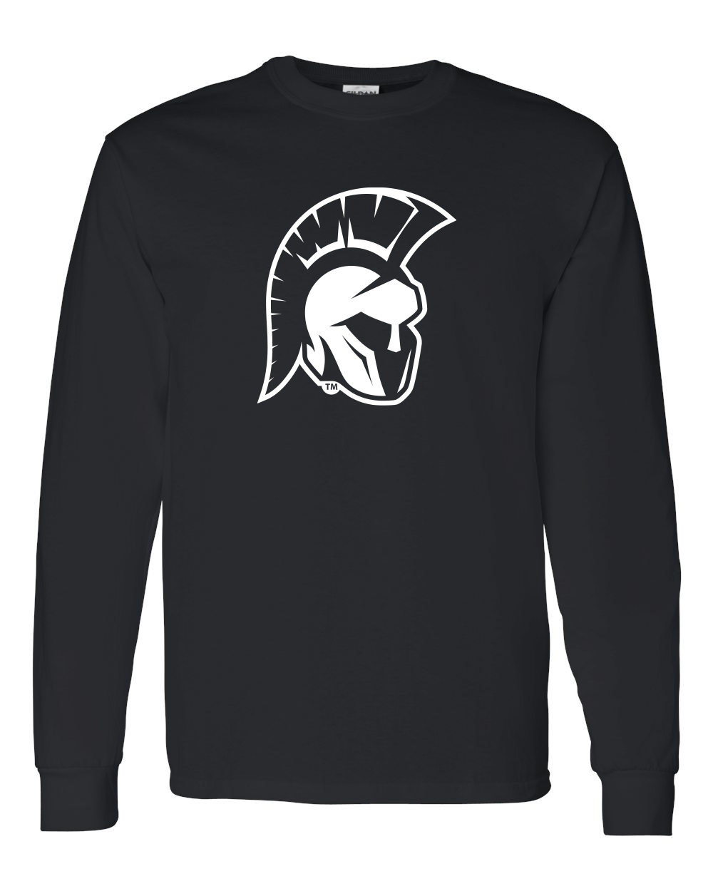 Illinois Wesleyan Titan Head Long Sleeve T-Shirt - Black