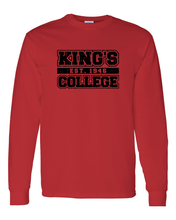 Load image into Gallery viewer, King&#39;s College est 1946 Long Sleeve T-Shirt - Red
