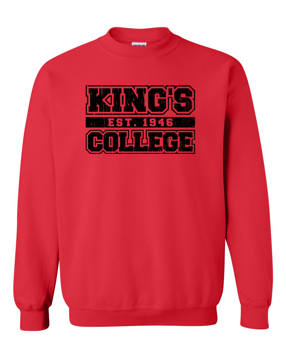 King's College est 1946 Crewneck Sweatshirt - Red