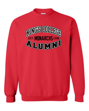 Load image into Gallery viewer, King&#39;s College Monarchs Alumni Crewneck Sweatshirt - Red
