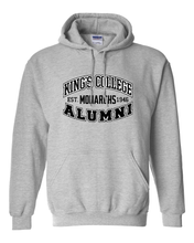 Load image into Gallery viewer, King&#39;s College Monarchs Alumni Hooded Sweatshirt - Sport Grey
