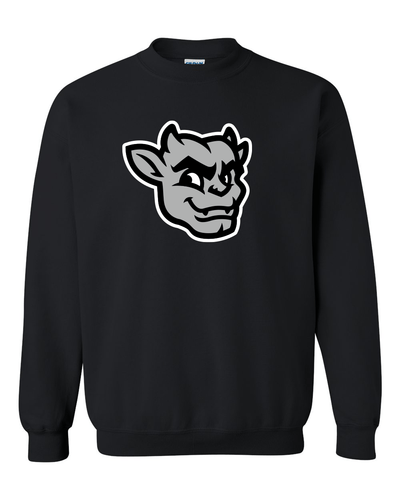 Bradley University Kaboom Full Color Crewneck Sweatshirt - Black