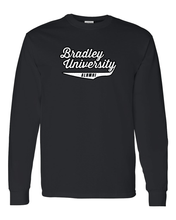 Load image into Gallery viewer, Bradley University Alumni Vintage Long Sleeve T-Shirt - Black
