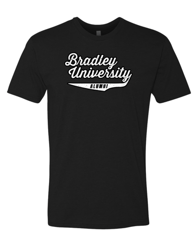 Bradley University Alumni Vintage Soft Exclusive T-Shirt - Black