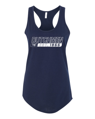 Lebanon Valley College est 1866 Ladies Tank Top - Midnight Navy