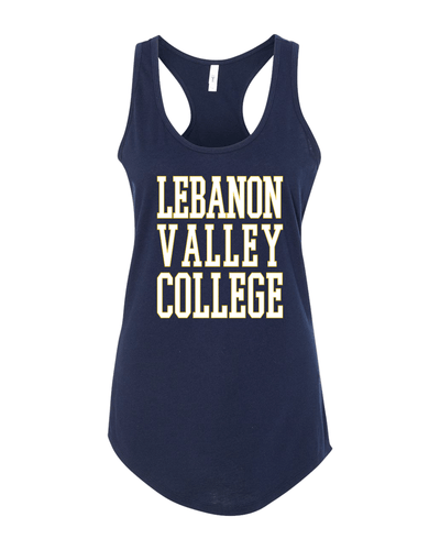 Lebanon Valley College Ladies Tank Top - Midnight Navy