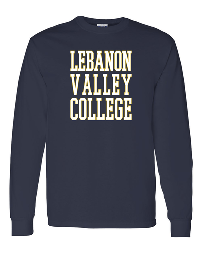 Lebanon Valley College Long Sleeve T-Shirt - Navy