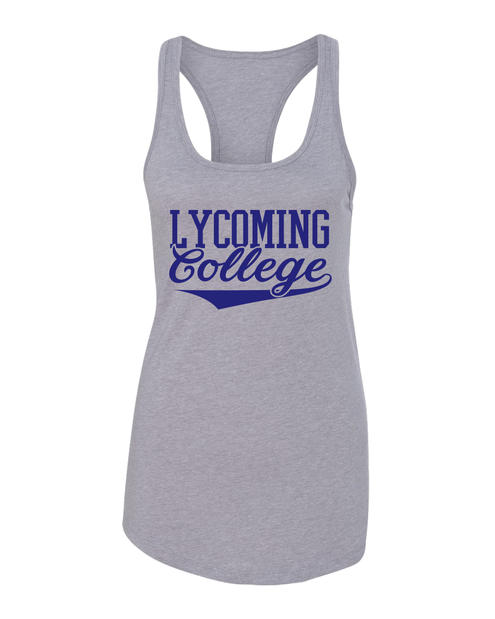 Lycoming College Ladies Tank Top - Heather Grey