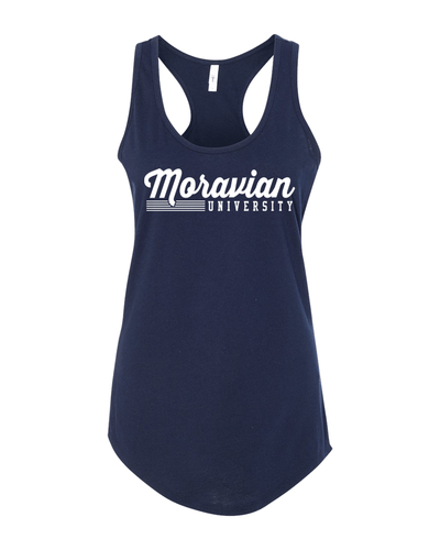 Moravian University Ladies Tank Top - Midnight Navy