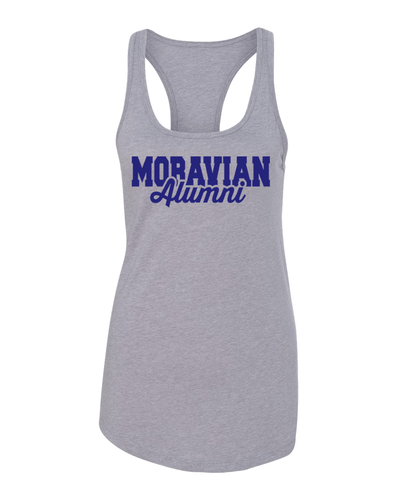 Moravian Alumni Ladies Tank Top - Heather Grey