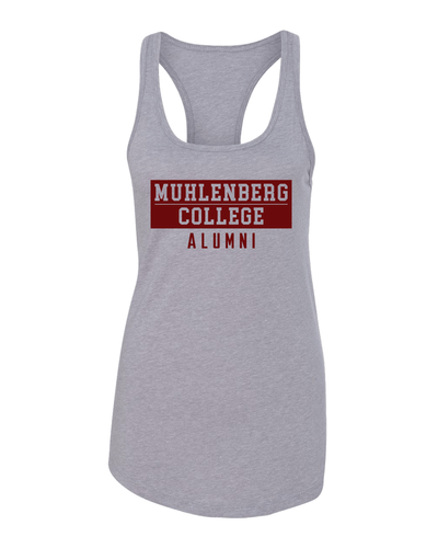 Muhlenberg College Alumni Ladies Tank Top - Heather Grey