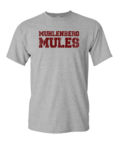 Muhlenberg Mules T-Shirt - Sport Grey