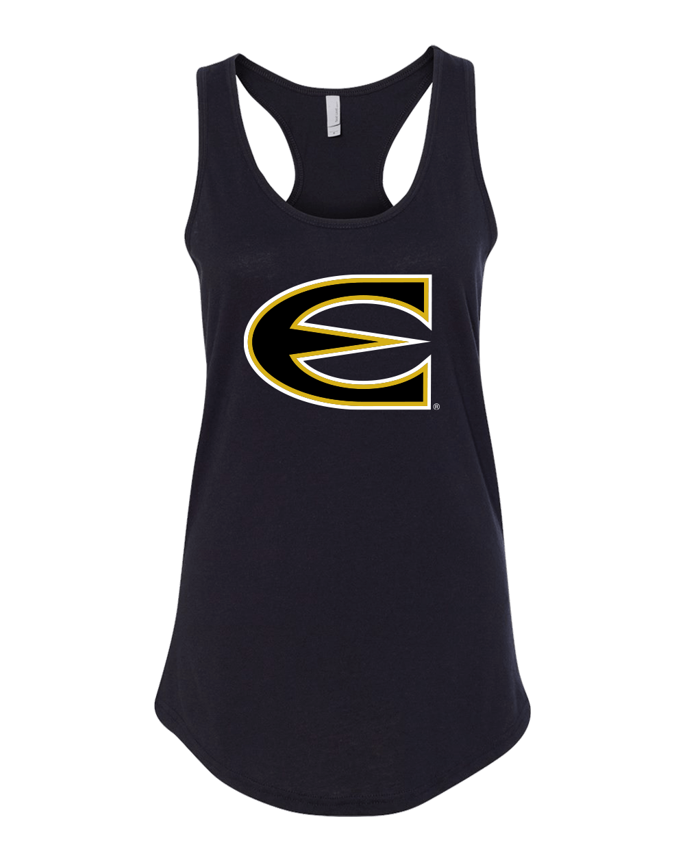 Emporia State Full Color E Ladies Tank Top - Black