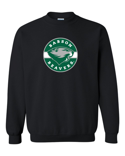 Babson Beavers Circle Logo Crewneck Sweatshirt - Black