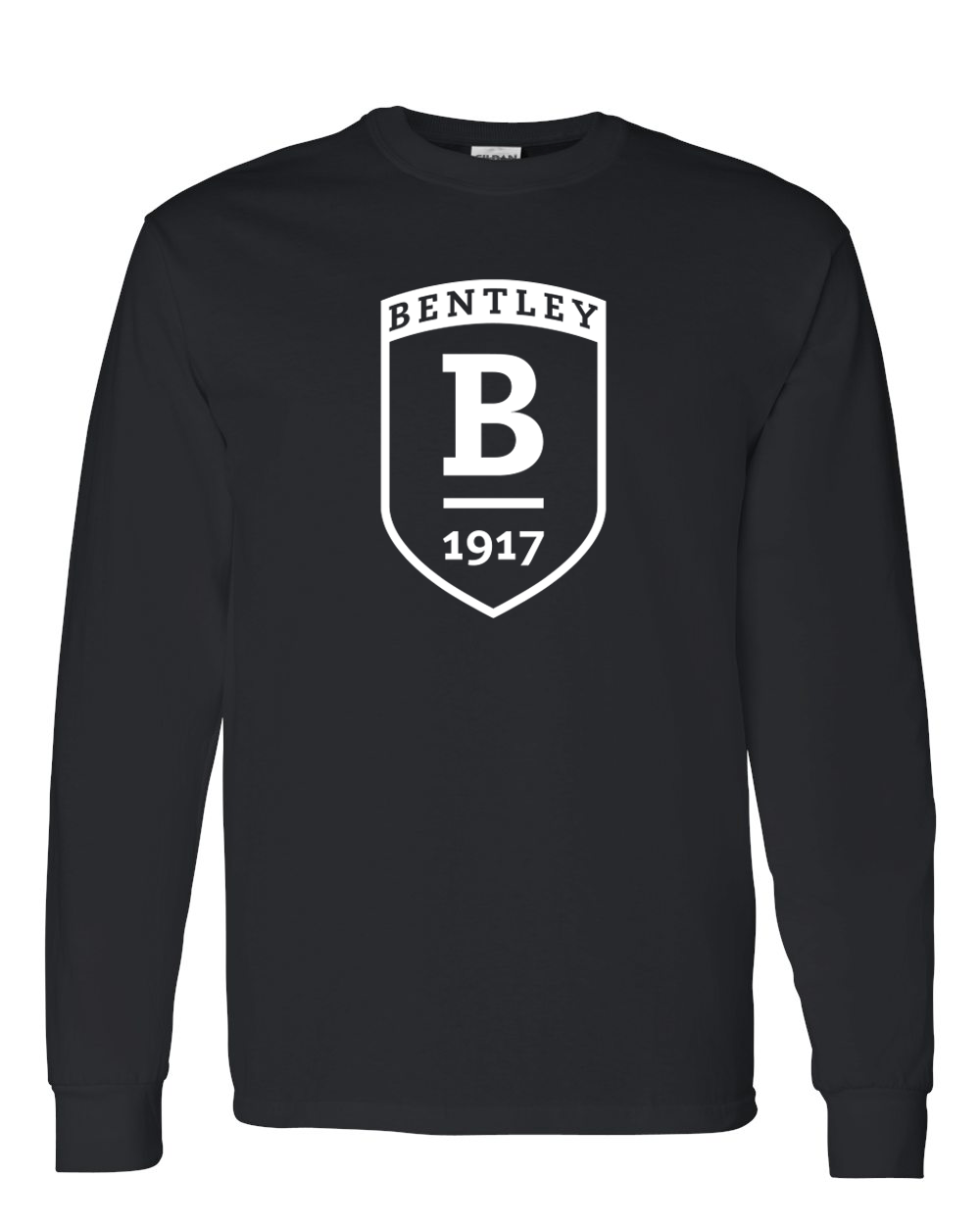 Bentley University Shield Long Sleeve T-Shirt - Black