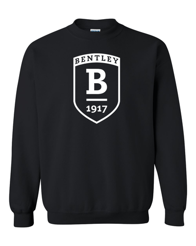 Bentley University Shield Crewneck Sweatshirt - Black