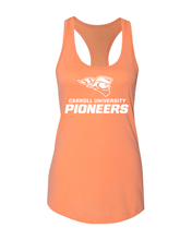 Load image into Gallery viewer, Carroll University Pioneers Ladies Tank Top - Light Orange
