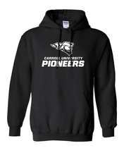 Load image into Gallery viewer, Carroll University Pioneers Hooded Sweatshirt - Black
