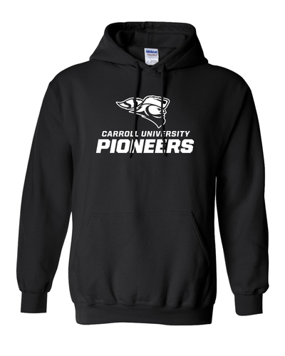 Carroll University Pioneers Hooded Sweatshirt - Black