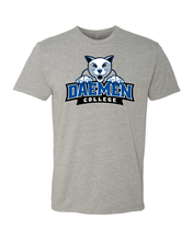 Load image into Gallery viewer, Daemen College Full Logo Soft Exclusive T-Shirt - Dark Heather Gray
